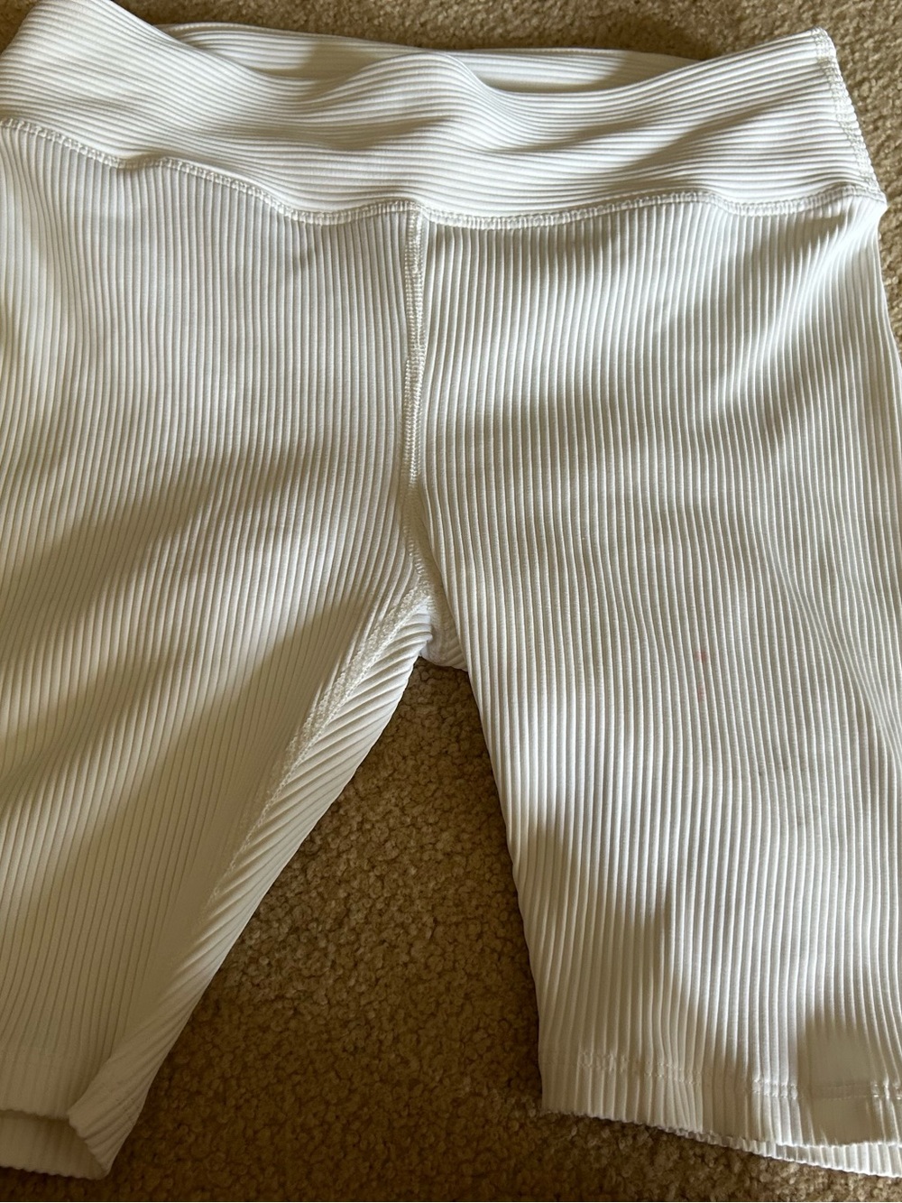 Year of Ours White Ribbed Kids Leggings